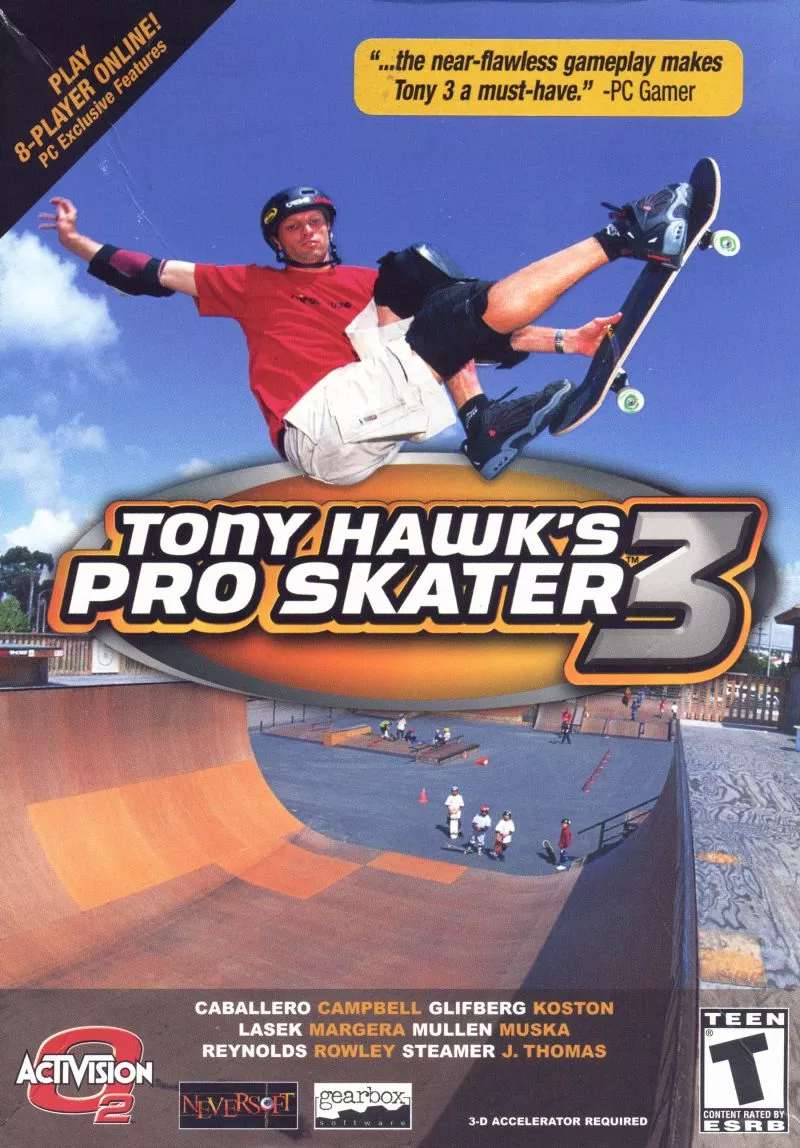 Обложка Tony Hawk's Pro Skater 3