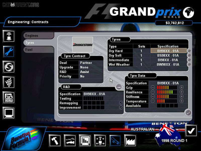 первый скриншот из F1 Grand Prix World Manager
