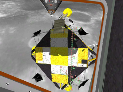 третий скриншот из Eagle Lander 3D. Симулятор прилунения посадочного модуля Аполло