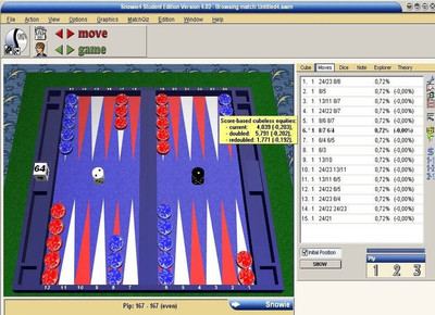 первый скриншот из Backgammon Snowie
