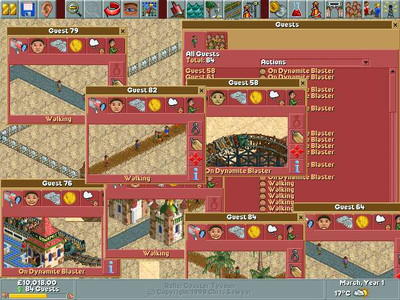 второй скриншот из Roller Coaster Tycoon