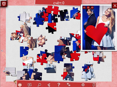 третий скриншот из Holiday Jigsaw Valentine's Day 3 / Праздничный пазл: День Св. Валентина 3