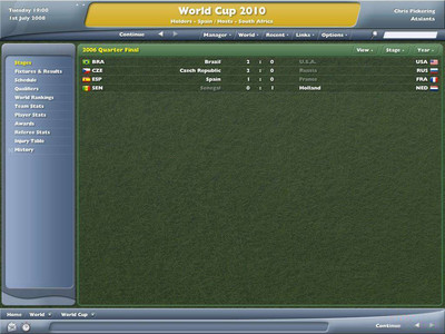 второй скриншот из Worldwide Soccer Manager 2006