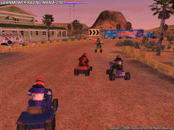 четвертый скриншот из Lawnmower Racing Mania 2007