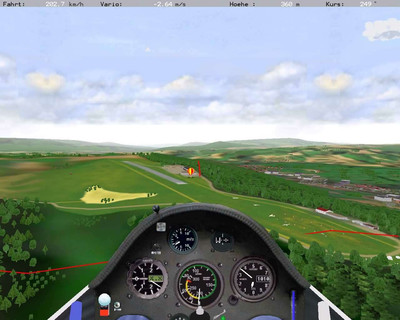 второй скриншот из Segelfliegen am PC / Soaring Flight Simulator / SFS симулятор планера