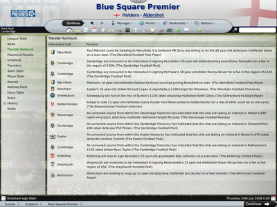 четвертый скриншот из Football Manager 2009 - Все патчи + Авторская БД