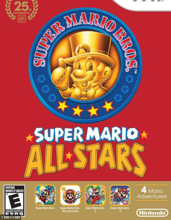 Обложка Super Mario All-Stars - 25th Anniversary Edition