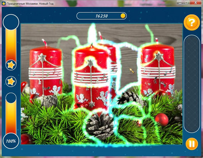 четвертый скриншот из HolidayMosaics. Christmas Puzzles / Праздничные мозаики. Новый год