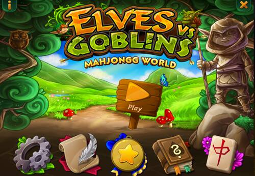 Обложка Elves VS Goblins: Mahjongg World
