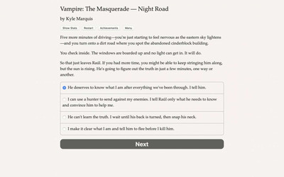 третий скриншот из Vampire: The Masquerade - Night Road