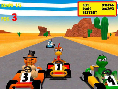 второй скриншот из Crazy Chicken: Kart Extra / Moorhuhn Kart Extra / Морхухн. Легенды картинга. Новый сезон