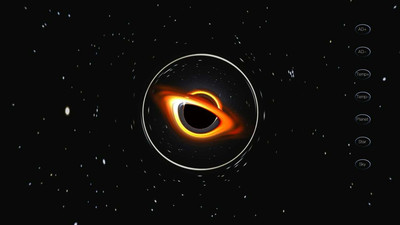 второй скриншот из Black Hole Simulator