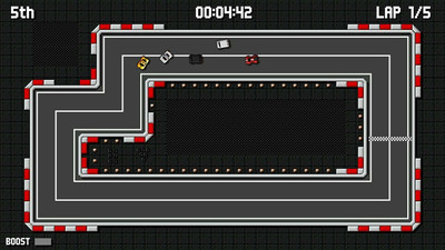 четвертый скриншот из Retro Pixel Racers