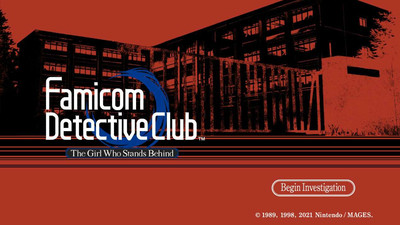 четвертый скриншот из Famicom Detective Club Part 2: The Girl who Stands Behind
