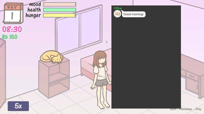 четвертый скриншот из Stay: A Cute but Anxious Girlfriend Simulator