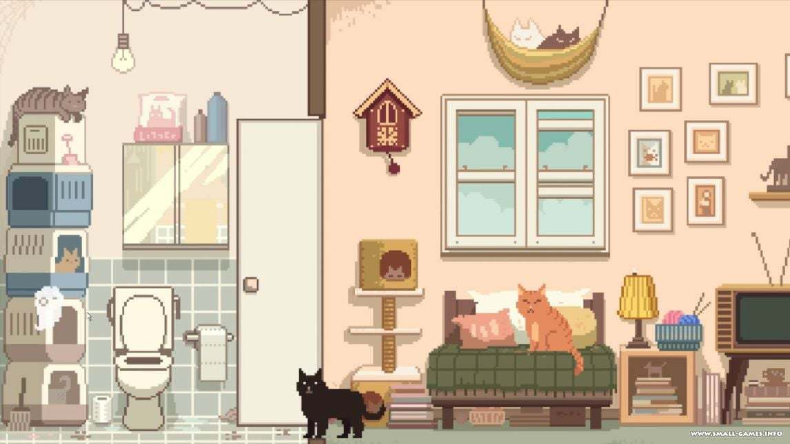 Cats похожие игры. Пиксельная игра с котиками. Игры с кошками дома. Квартира для игры в пиксельном стиле. Игра пиксельные коты кооператив.