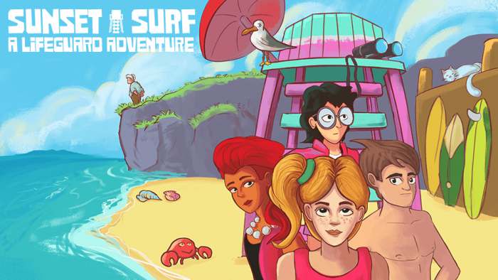 Sunset Surf: A Lifeguard Adventure