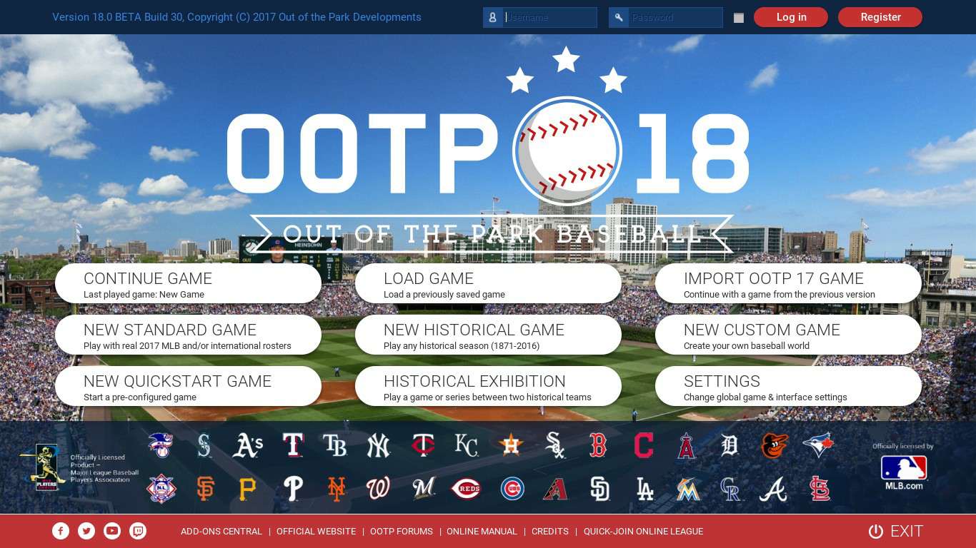 Full version 18. OOTP игра. Out of the Park Baseball. Start config игра. Baseball Manager PC.