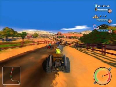 четвертый скриншот из Farm Racer - Das total verruckte Traktor-Renn