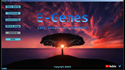 первый скриншот из E-Genes - Life Evolution Simulator