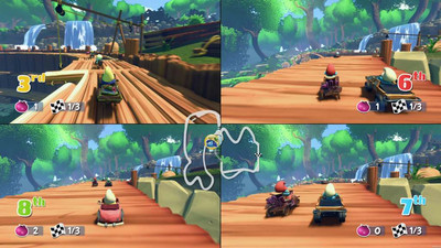 третий скриншот из Smurfs Kart