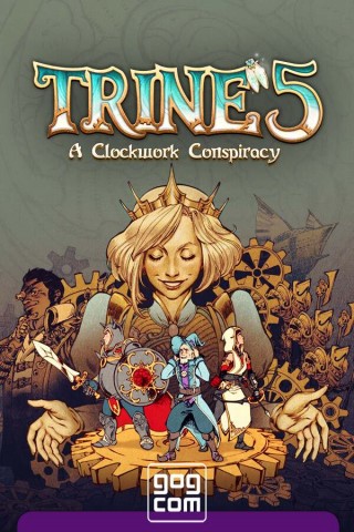 Обложка Trine 5: A Clockwork Conspiracy