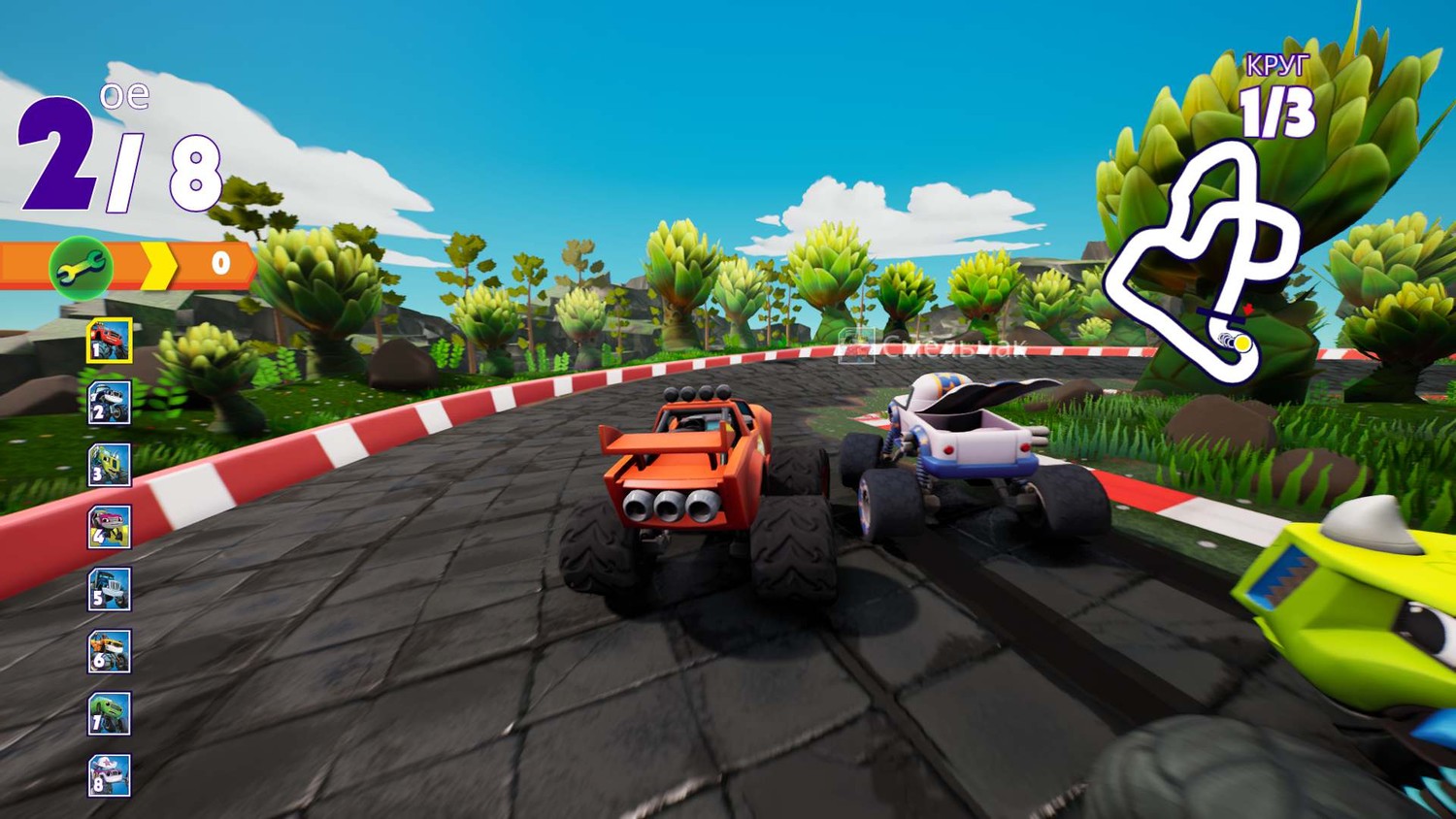 Скачать игру Blaze and the Monster Machines: Axle City Racers / Вспыш и чудо -машинки: Гонщики Эксл Сити для PC через торрент - GamesTracker.org