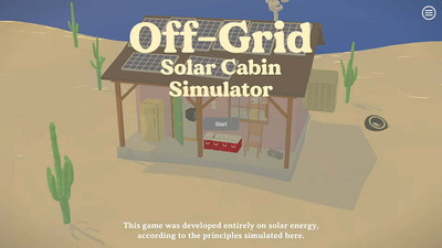 первый скриншот из Off-Grid Solar Cabin Simulator
