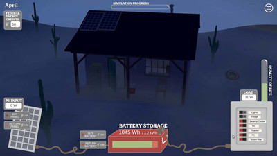 второй скриншот из Off-Grid Solar Cabin Simulator