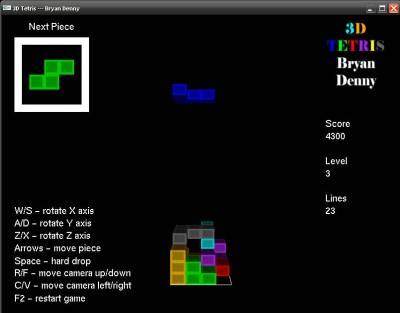 первый скриншот из API Tetris