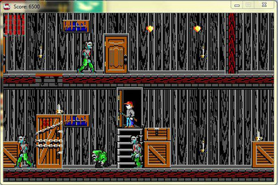 первый скриншот из Dangerous Dave and the Haunted Mansion Clone!