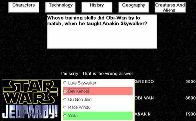 третий скриншот из Star Wars: Jeopardy!