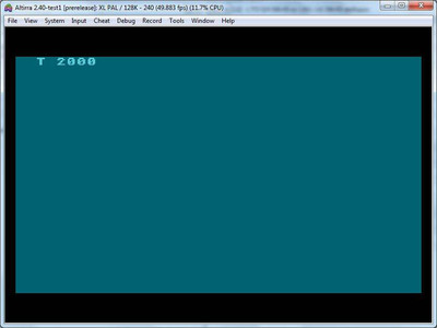 первый скриншот из Altirra, an 8-bit Atari computer emulator