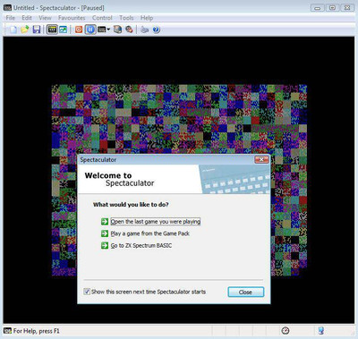второй скриншот из Spectaculator 8.0 ZX Spectrum Emulator 2012