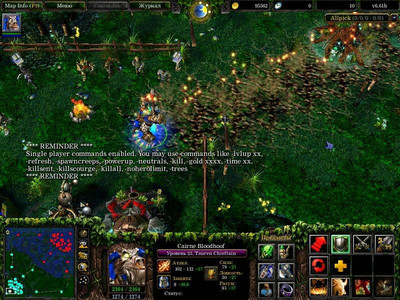 второй скриншот из Dota 6.61b (russian + english)