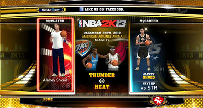 третий скриншот из NBA 2K13 - Alexey Shved MyCareer