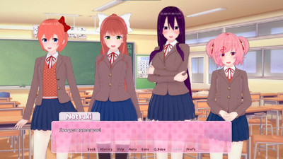 второй скриншот из Hentai Literature Club