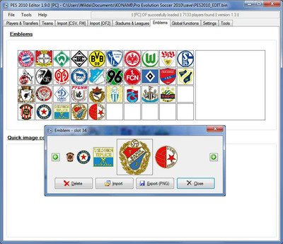 второй скриншот из PES 2010 Editor v2.0