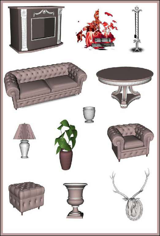 The sims 3 - несколько сетов с мебелью, конвертированных в sims3pack The sims 3 - несколько сетов с мебелью, конвертированных в sims3pack