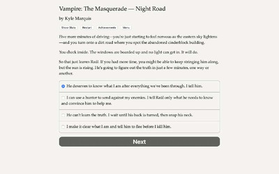 первый скриншот из Vampire: The Masquerade — Night Road