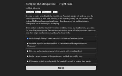 второй скриншот из Vampire: The Masquerade — Night Road