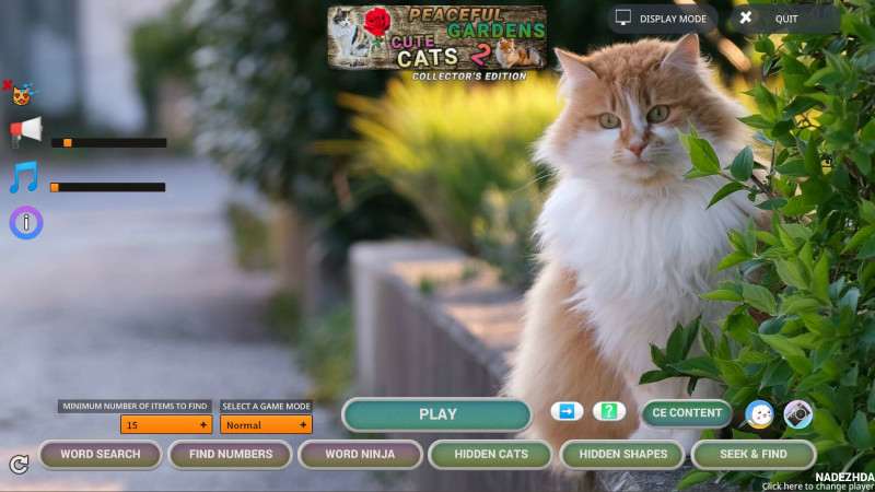 Peaceful Gardens 2: Cute Cats Collector's Edition