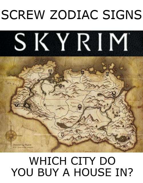 The Elder Scrolls V Skyrim - Skyrim Map 1.0 (Местонахождение Слов Силы)