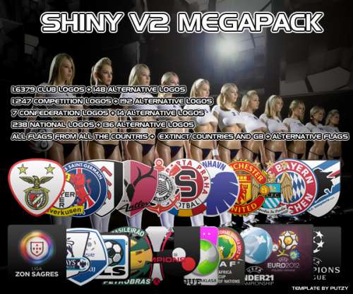 Football Manager 2012 - Мегапак логотипов Shiny Logos 2012 V2