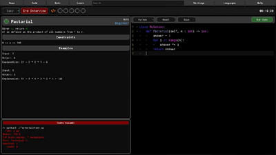 второй скриншот из Code Trainer