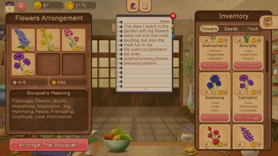 третий скриншот из Hanako's Flower Shop
