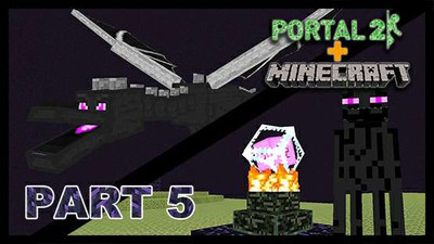 первый скриншот из Minecraft in Portal 2