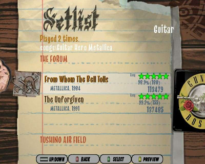 второй скриншот из Frets on Fire: Guitar Hero Metallica Pack