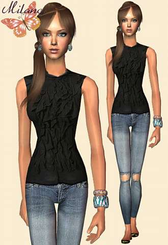 четвертый скриншот из Коллекция одежды с платного раздела Lianasims для The Sims 2