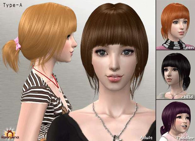 первый скриншот из Большая коллекция причесок для The Sims II